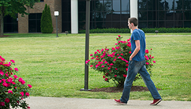 Michael, walking